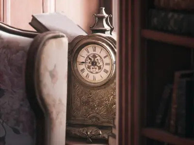 Old Library - Asset pack - Props Low-poly 3D model