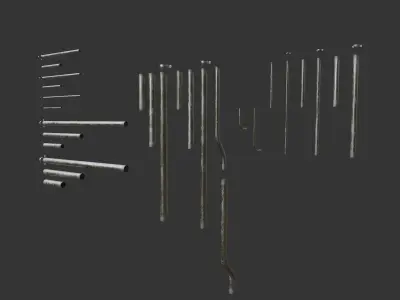 Outdoor Electrical Kit Low-poly 3D model