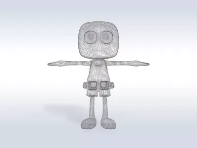 Cartoon character t stylized computer pc 3D model purchase