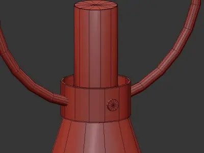 TUSCANY wooden pendant light 3D model