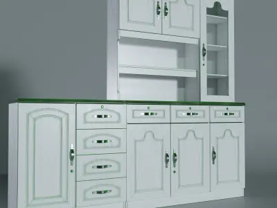 Kitchen Cabinet Low-poly 3D model purchase