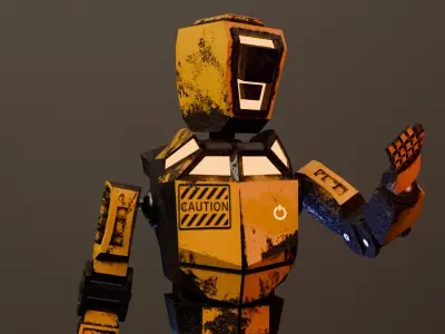 War Robot  Low-poly 3D model