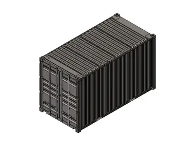 16HC Shipping container 3D model