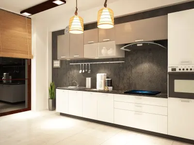 Modern Minimalistic Kitchen  3D model