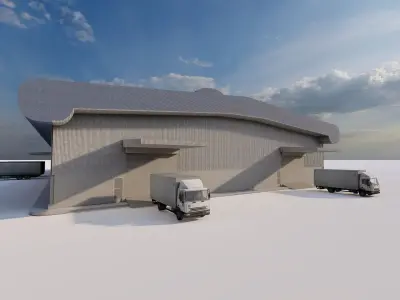 Warehouse-Warehouse Building 3D model