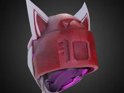 Destiny 2 Kitsune Warlock Helmet for Cosplay 3D print model