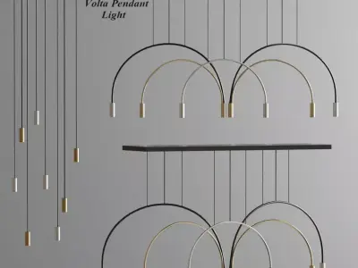 Volta Pendant Light 3D model