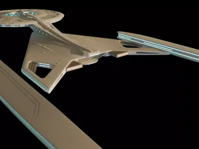 32nd century uss discovery wanderer class 3D print model