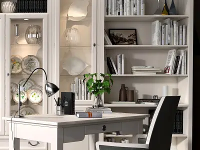 Selva bookcase Mirabeau set sections01 3D model