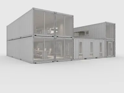 Container Office 1 3D model