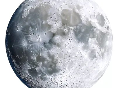 crystal moon ball 3D model
