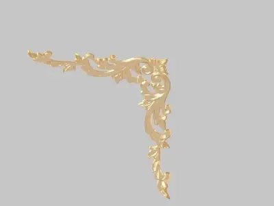 Classic frame of luxurious gold interior inlaid gold cnc 3D model