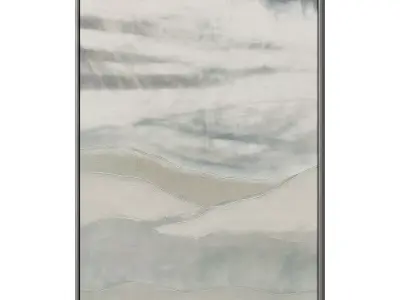 Set of 3 Abstract Paintings in Frames 3D model 112