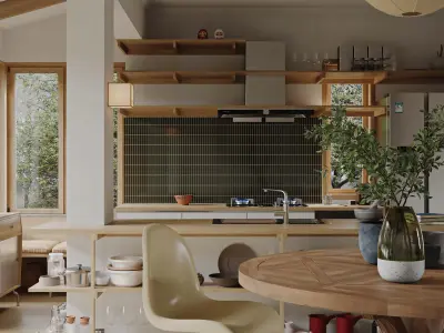 apartment interior scenes     3D model 36