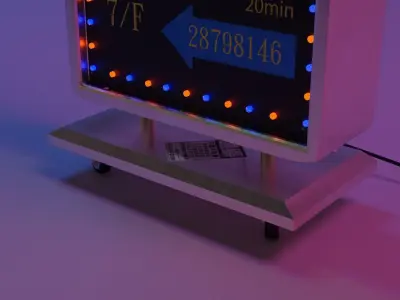 Hong Kong Culture series - Massage LED Advertisement Box  3D model