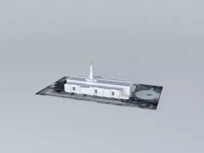 LDS Temple Columbia South Carolina Templo Mormon. 62nd operat... Free 3D model