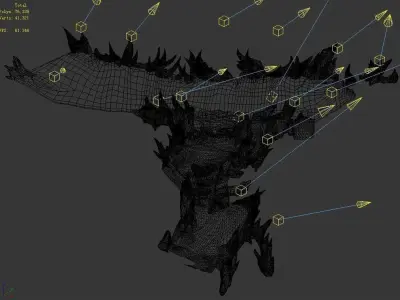 Demon Palace - mountain gravel 10 3D model
