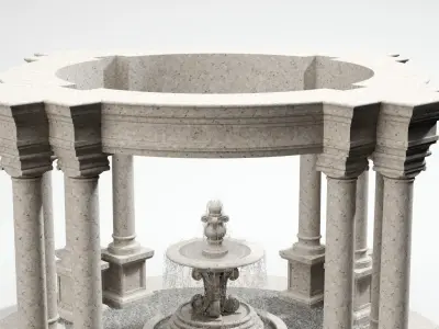 Rotunda fountain 3D model