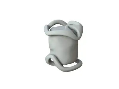 SciFi Shape Object Low Poly Low-poly 3D model 12