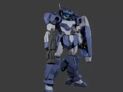 Azure Knight 3D model