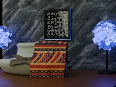 goth design room pack 3D model