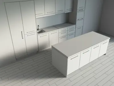79-Kitchen7 matte 7 3D model