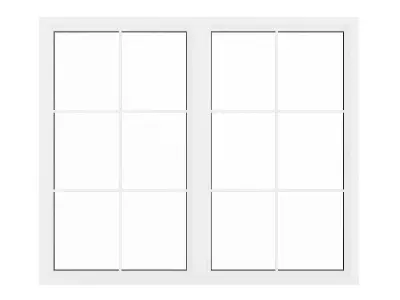 White Window 11 3D model