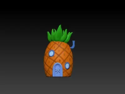 Sponge bob house 3D print model