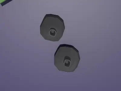 Low Poly Garbage Bin with Trash Bags Game Ready Street Prop Low-poly 3D model