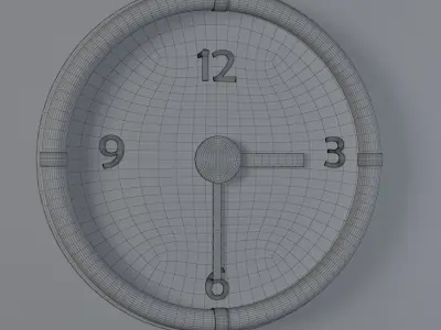 Wall Clock - Circle Light 3D model