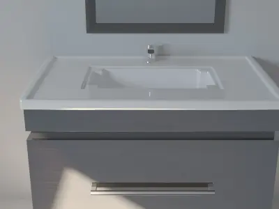 Bath cabinet 3D model
