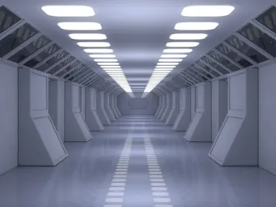 Sci Fi Corridor 3D model