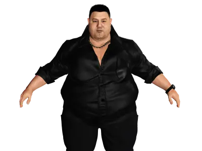 AAA 3D REALISTIC HUMAN MALE CHARACTER - ASIAN FAT BUSINESSMAN