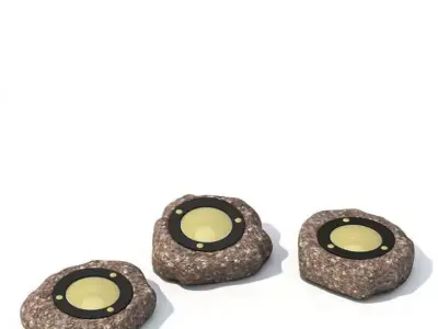 Rock Solar Lights 3D model