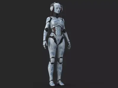 Futuristic Gheisa Body High Detail 3D model