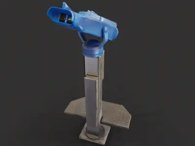 Panorama Coin-operated Binocular Low-poly 3D model