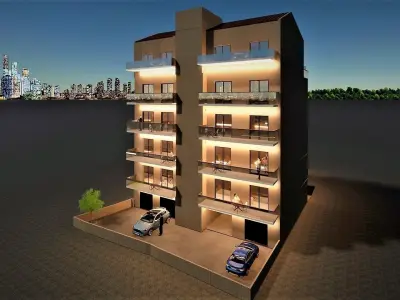 floor apartment with modern design Free low-poly 3D model