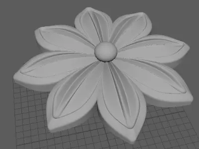 rosette flower 3D model 25