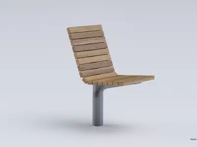 PARK MODERN BENCH MMCITE VLTAU 3D model