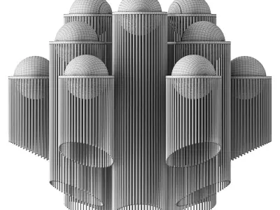 Celestial Chandelier 3D model