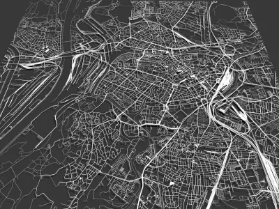 Cityscape Strasbourg France 3D model