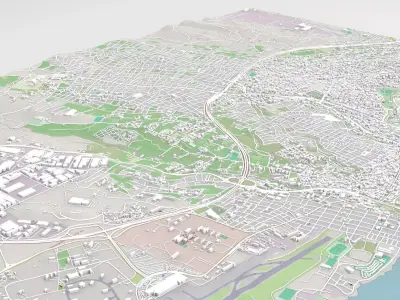 Cityscape Heraklion Crete Greece 3D model