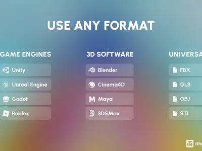 Platformer 2 Obstacles Low-poly 3D model