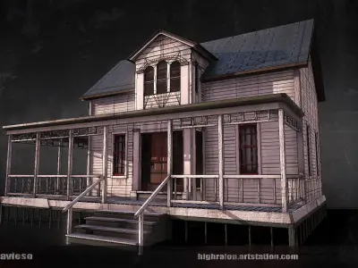 White House Low-poly 3D model