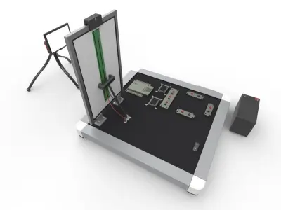 Solar RV lighting 3D model
