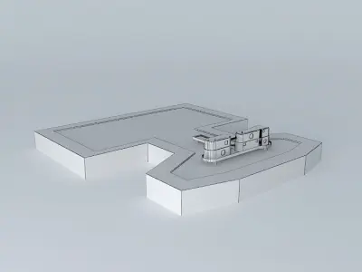 The Futuristic Manor House Free 3D model