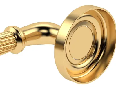 Giselle Door Handle Brass  3D model