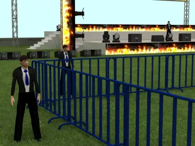 Big Concert Stage Area 031 3D model