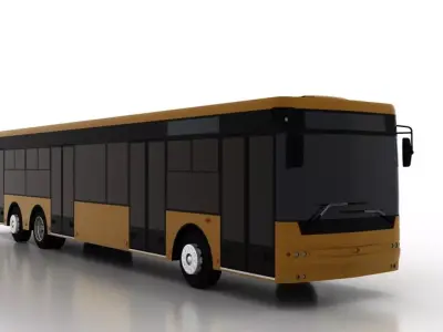 Bus Bogdan A80111 Low Low-poly 3D model