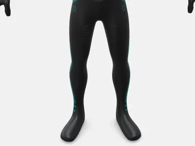 Tron Man Racer Low-poly 3D model